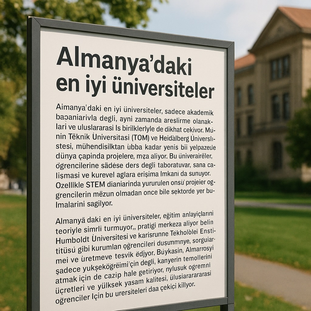 Almanya'daki en iyi üniversiteler